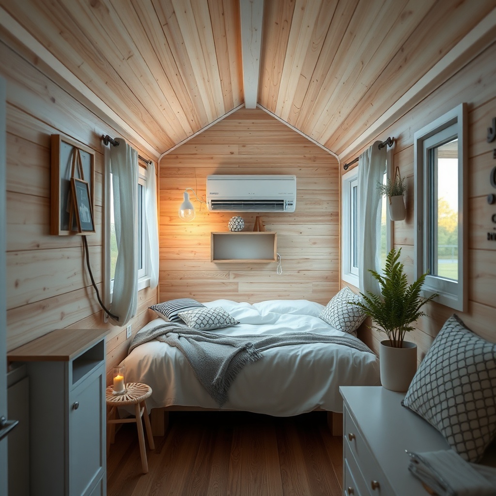 MiniEv İki Katlı Tiny House iç mekan