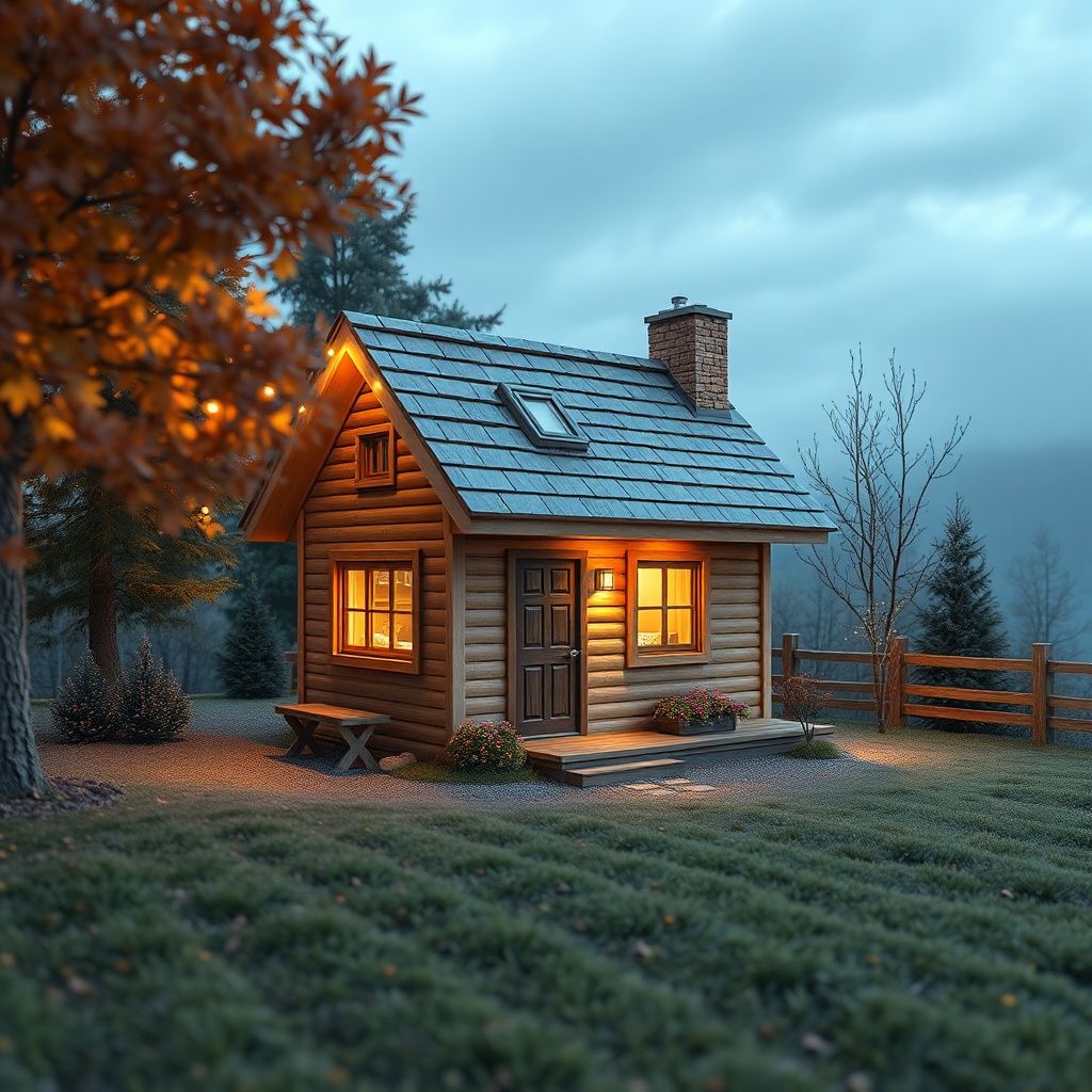 Bir tiny house mutfak tezgahında düşük akışlı musluk ve altında su filtresi; doğal ışıkta