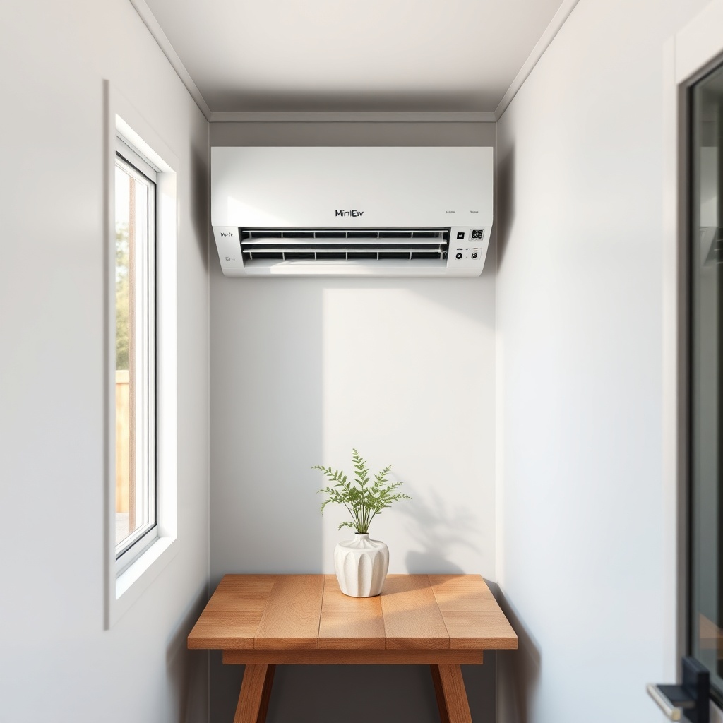 A photorealistic interior view of a MiniEv Tek Katlı Tiny House