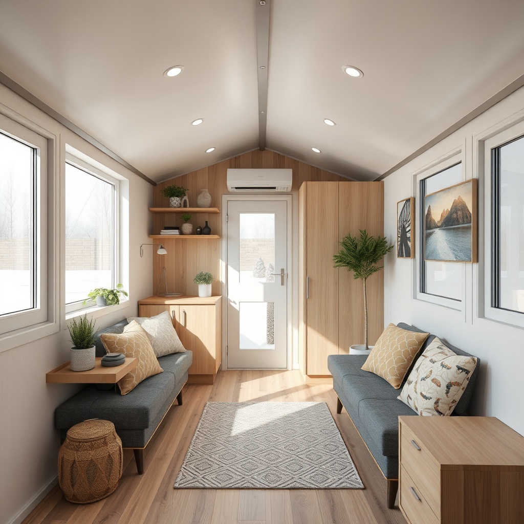 MiniEv tiny house modüler mutfak içinde