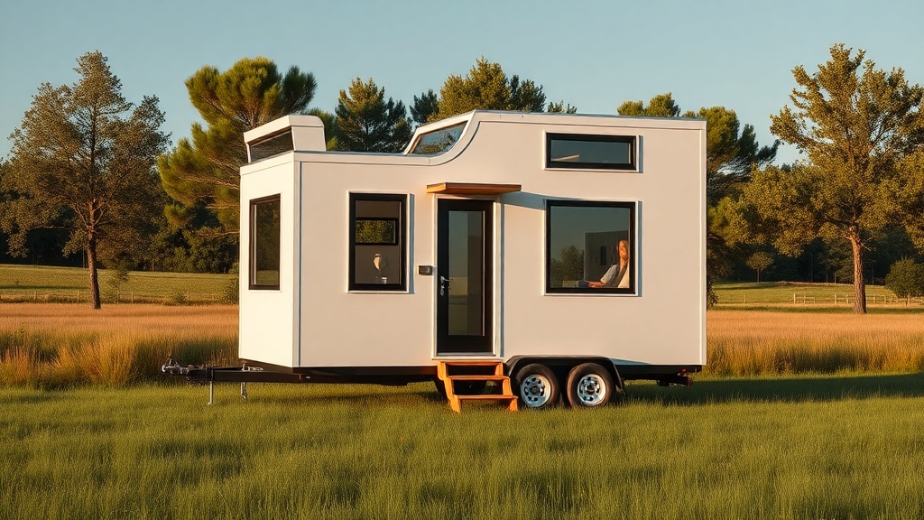 MiniEv Tiny House Tek Katlı Mobil Ofis: Verimli Çalışma Alanı Tasarımı